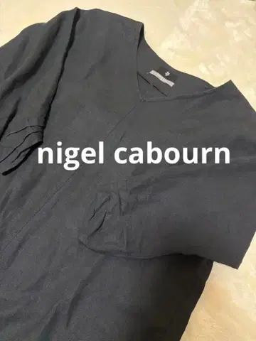 나이젤카본 블랙 린넨 원피스