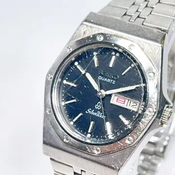 SEIKO 실버 웨이브 여성용 손목시계 쿼츠 작동 152