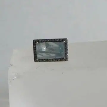 Adlin Hue 아쿠아 마린 실버 반지