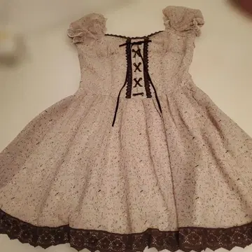 BE RADIANCE 플라워 프린트 반팔 미니 원피스 연보라