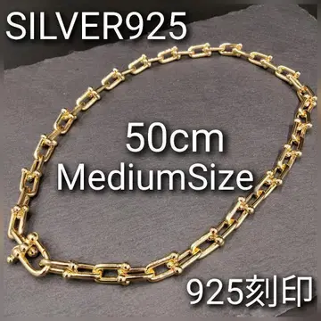 새상품 롱 골드 목걸이 남성용 하드웨어 여성용 실버