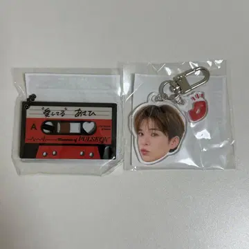 treasure 아사히 캡슐 토이 얼굴 아크릴 키링 카세트 아크릴 키링