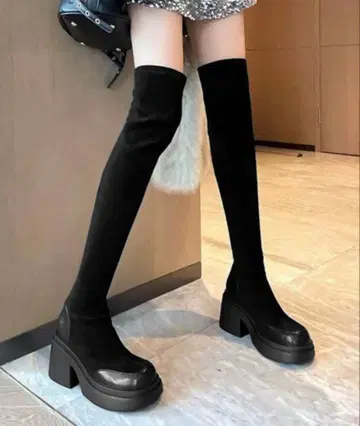 miniministore 니하이 부츠 여성용 롱 부츠