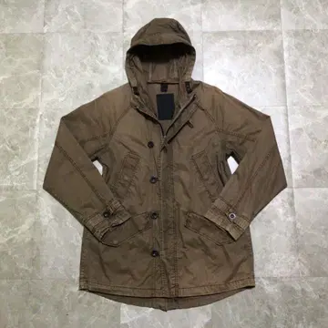 90s 빈티지 기믹 모즈 코트 카키 밀리터리 그런지