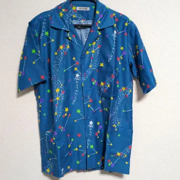 알로하 셔츠 별과 별똥별 디자인