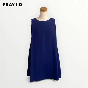 FRAY I.D 원피스 슬리브리스 네이비 A라인