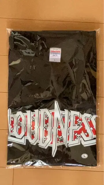 LOUDNESS 블랙 T셔츠 L 사이즈 미개봉 한정품