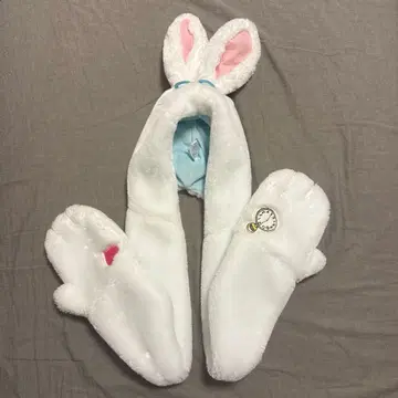 디즈니 머플러 캡 화이트 래빗 이상한 나라의 앨리스