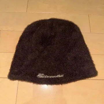 thisisneverthat 브라운 니트 모자