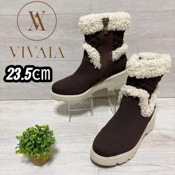 컨디션 최상 VIVAIA 니하이 플랫폼 웨지 부츠 23.5cm