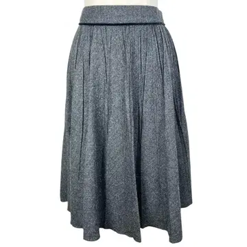 새상품급 폴 스튜어트 울 플리츠 스커트 4/M 그레이 파이핑