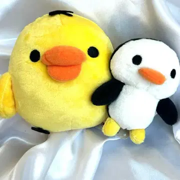 [ 완판템 레어 택 포함 ] 리락쿠마 키이로이트리 펭귄 모으는 봉제 인형