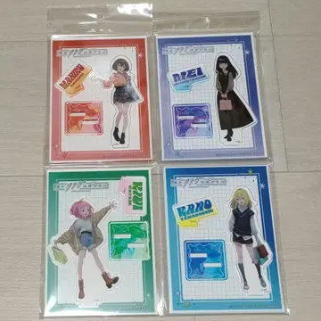 밤의 해파리는 헤엄칠 수 없어 아크릴 스탠드 마히루 카논 키위 메이 4종