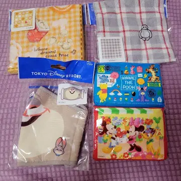 디즈니 손수건 티슈 마스크 세트