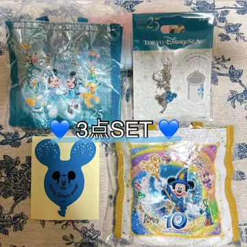 3종 세트 도쿄디즈니씨 25주년 캡슐 토이 참 벌룬