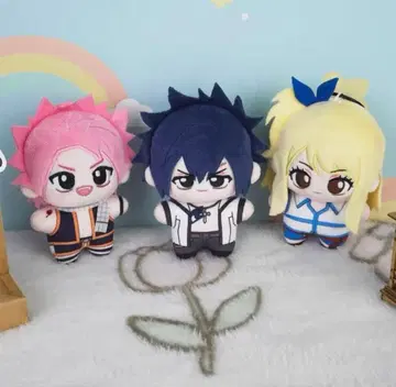 페어리 테일 10cm 봉제 인형 나츠 그레이 루시