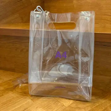 nananana 투명 플라스틱 A4 숄더백