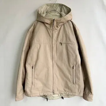 꼼사데모드 남성용 캔버스 충전솜 자켓 후드티 카키 덕