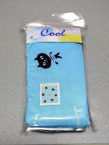 프렌즈힐 쿨 담요 네코만쥬 패턴 검은 고양이 접촉 냉감