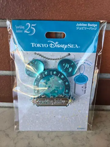 미사용 새상품 도쿄디즈니씨 스파클링 쥬빌리 쥬빌리 배지