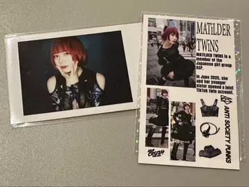 ASP 바닥 마틸더 트윈즈 원커 트윈즈 폴라로이드 트레이딩 카드