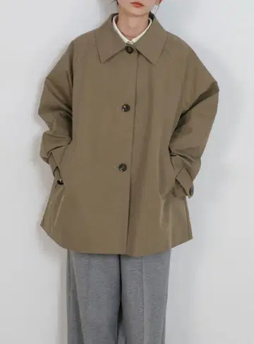 스프링 코트 트렌치코트 봄 브라운 미사용 새상품 셀렉 모카