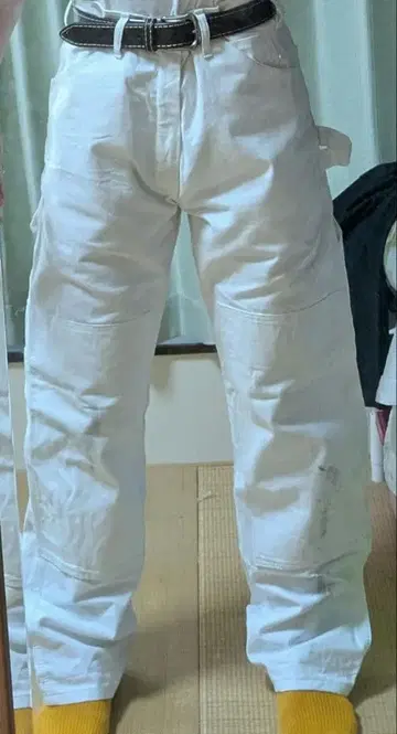 90-00s 디키즈 더블니 페인터 팬츠 화이트 30 x 34