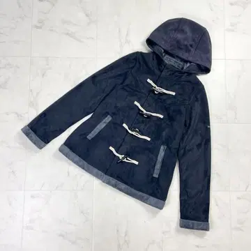 X-girl 페이크 스웨이드 더플 코트 네이비 사이즈 1*KD449