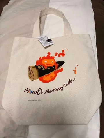 지브리 파크 하울의 움직이는 성 카르시페르 토트백 미사용 새상품