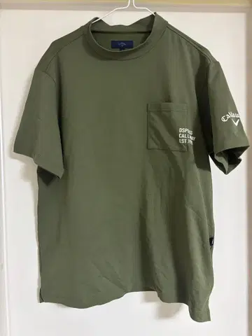 Callaway 반팔 골프 셔츠 카키 새상품급