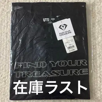 treasure 유니클로 UNIQLO T셔츠 L 블랙 블랙