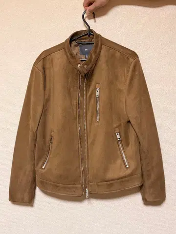 H&M 브라운 가죽 자켓 S
