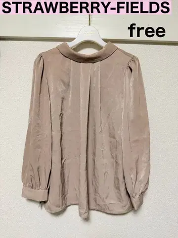 STRABERRY-FIELDS 블라우스 베이지 프리 사이즈
