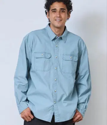 [ 거의 미사용 ] L.L.Bean 셔츠 선 워시 캔버스 셔츠