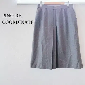 PINO RE COORDINATE 큐롯 팬츠 그레이 기모 심플