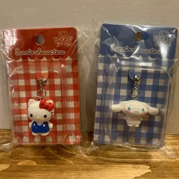 산리오 미니 피규어 참 키티 시나모롤 2개 세트 미개봉 새상품