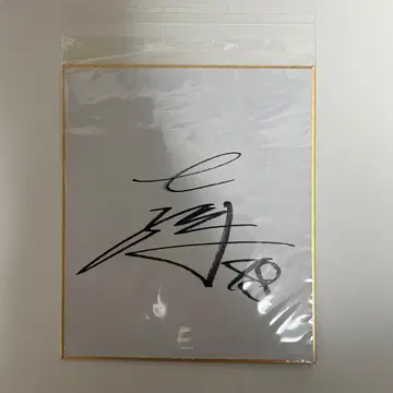 한신 타이거즈 한신 48 이바라키 히데토시 친필 사인 색지