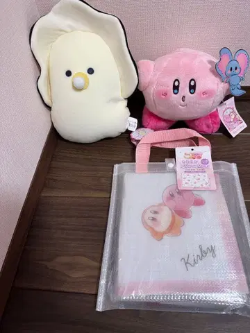 커비 돗자리 봉제 인형 세트