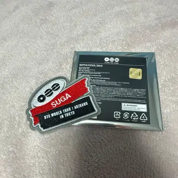 BTS ARIRANG 팝업 와펜 스티커 SUGA 윤기