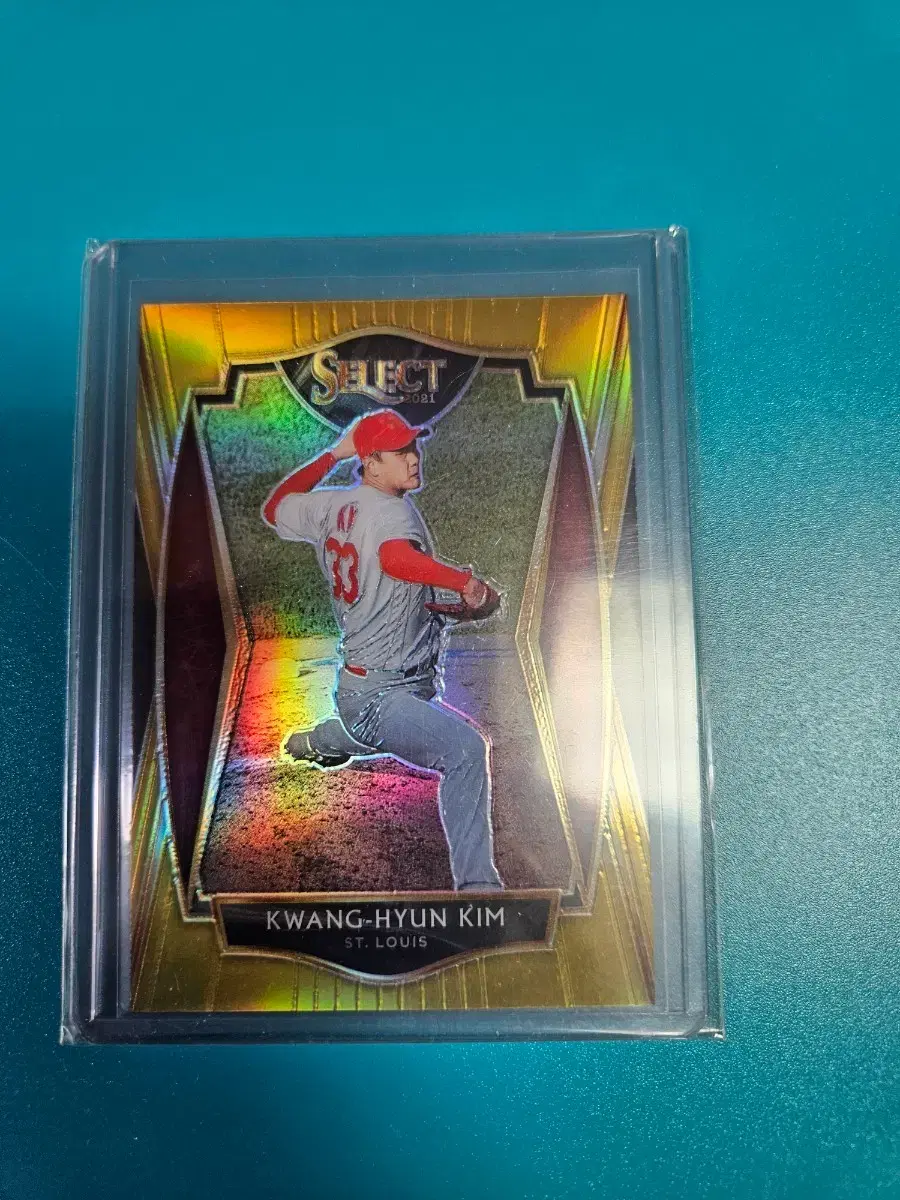 김광현 10장 한정 2021 Panini Select 골드 카드