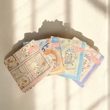[ 미사용 새상품 ] 치이카와 손수건 4개 세트 캐릭터 굿즈