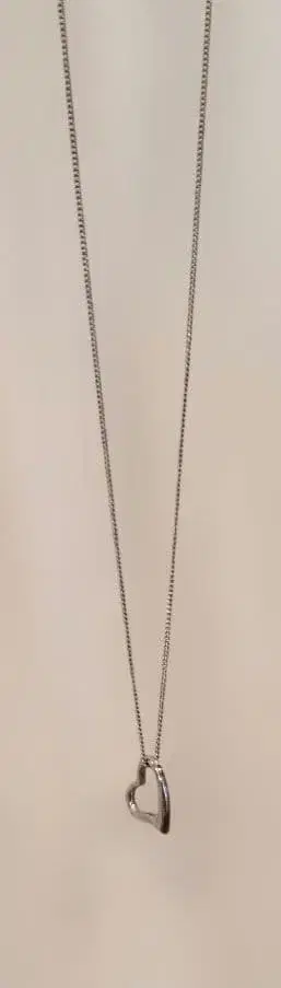 실버 925 하트형 펜던트 목걸이