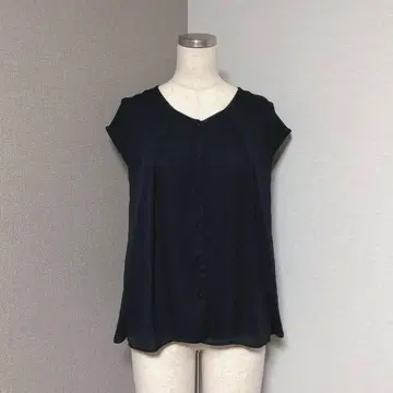 vis 비스 턱 블라우스 블랙 M