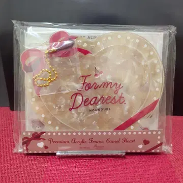 FUKUYA 후쿠야 프리미엄 아크릴 프레임 카멜 하트 레드