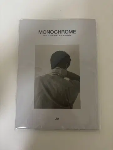 bts monochrome 진 포토카드 북