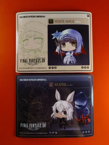 파이널 판타지 14 프라이스 특전 마그넷 2장 세트