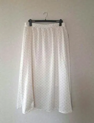 miyo x Helm 새틴 도트 스커트 시마무라 4L 5L 롱