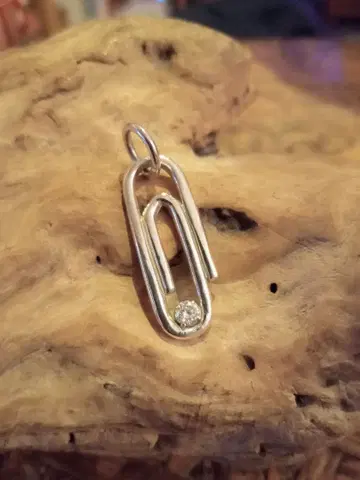 실버 925 은 무구, 클립, 펜던트, 탑, 유니크 디자인, 지르코니아