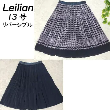 레리안 Leilian 리버서블 플리츠 스커트 13호 일본제