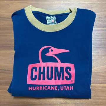 CHUMS 긴팔 T셔츠 네이비/카키